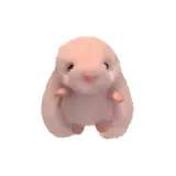 GJ257 Искусственный мех из норки Большой брелок с ушами кролика - розовый