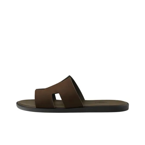 HERMES Izmir Слипоны Мужской Коричневый