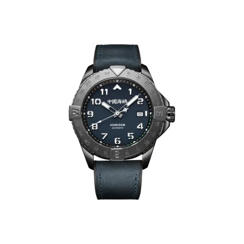 Sea Gull PILOT Skyline Collection Автоматический Механический Механизм Силиконовый Ремешок Часы Мужские Синий Циферблат