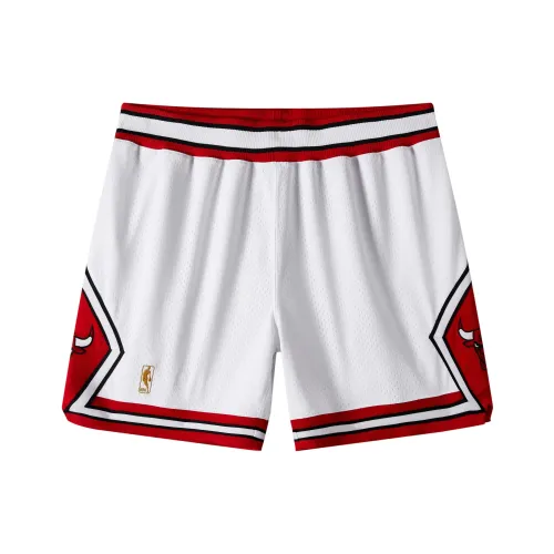 MITCHELL NESS Баскетбольные шорты Мужские Белые