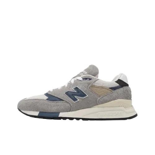 New Balance NB 998 Low Топ Беговые кроссовки Мужской Серый
