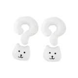 Подвеска "Медвежонок" с вопросительным знаком, 2 штуки