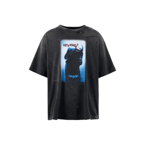 SAINT Mxxxxxx The Dark Knight, Collaboration Черная унисекс футболка