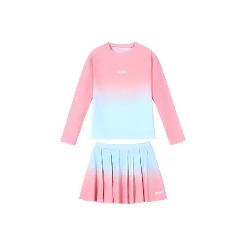 XTEP Детский купальник 2 предмета комплект персиково-розовый для малышей