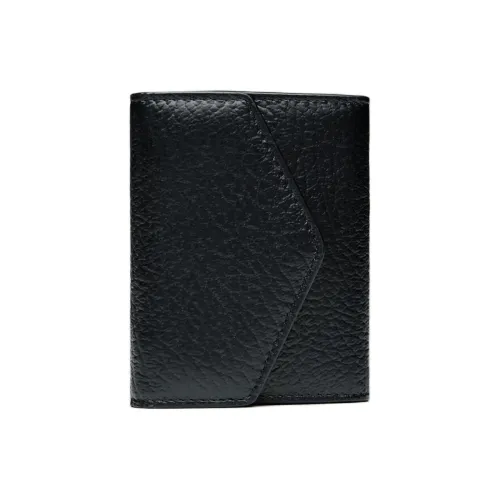 Maison Margiela Рельефная Телячья Кожа Держатель для Карт Стандартный Женский Черный