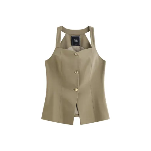 FANSILANEN Лунный каменный серый Жилет Женские Камисоли