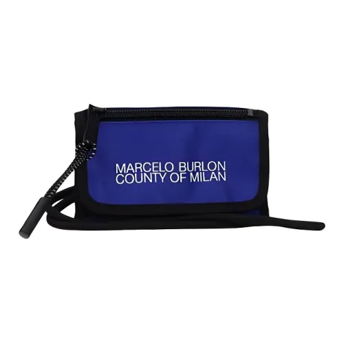 Marcelo Burlon COUNTY OF MILAN Ткань Trifold Wallet Мужской Синий