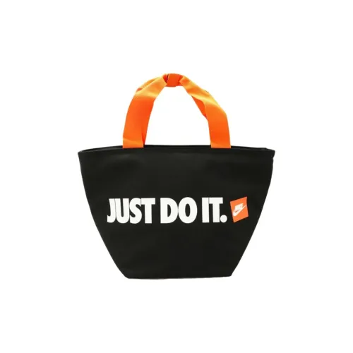 nike Полиэстер Тоут Сумка Сумка для покупок Сумка Унисекс Черный Апельсин