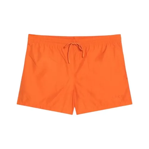 GUCCI FW25 Lido Коллекция Пляжные шорты Мужские Ярко-оранжевые
