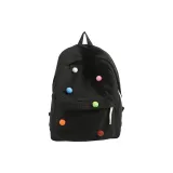 Чёрный с ярким горошком