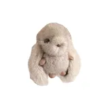 GJ256 Искусственный Вода Норковый мех Большой Брелок с ушками Кролика - Серый