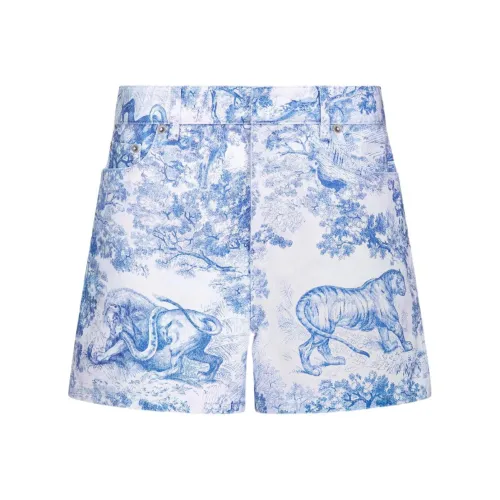 Dior Quarterly New Products Blue Женские джинсовые шорты