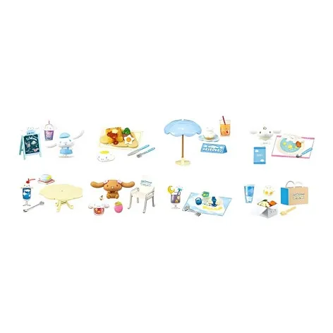 RE MENT Cinnamoroll Afternoon Tea Слепые коробки Один Mystery Коробка Целая коробка 8 шт