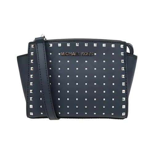 MICHAEL KORS Selma кожаная сумка через плечо мини женская морской синий