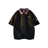 Чёрный / Красный в клетку