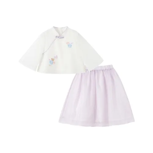 Детский комплект PAW IN PAW для детей 3-7 лет юбка SS25 2 предмета фиолетовый