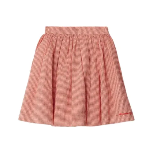 Юбка Burberry оранжево-красного цвета детская
