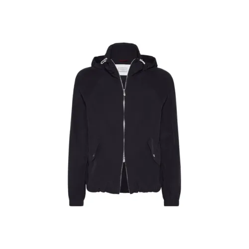 BRUNELLO CUCINELLI Морской синий Мужские Куртки