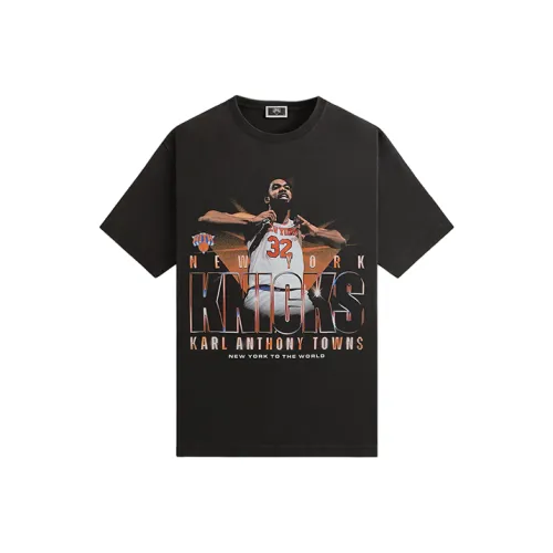 KITH x New York Knicks SS25 Karl Anthony Towns Винтаж T-Shirt Мужской Черный