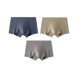 Комбо Шелковый Мужской [Серый Фиолетовый, Оливковый, Синий]