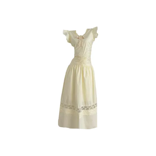 COHX Абрикос Женские Платья без рукавов