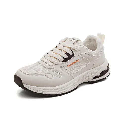 HUANQIU Противоскользящий Баланс Увеличение Высоты Низкий Топ Повседневный Мужской Бежевый