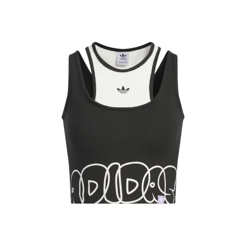 Adidas Originals CITY SKATETop Танк Спорт Жилет Женские Черный Розовый Белый