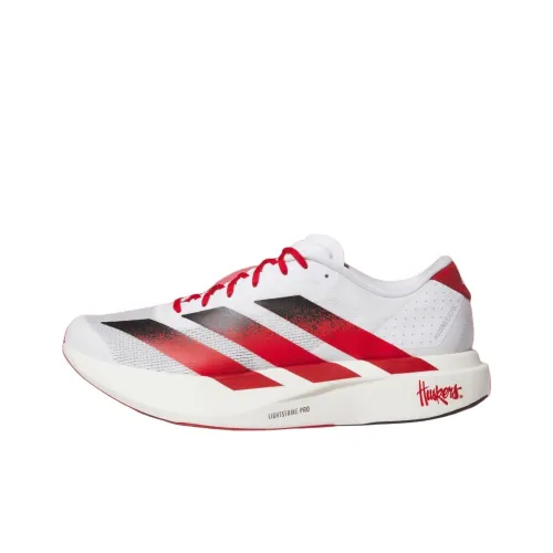 Adidas Adizero Evo SL Low Топ Беговые кроссовки Мужские Белый Красный