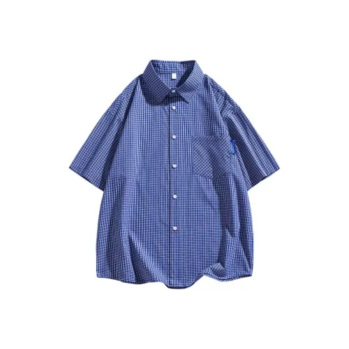Eminu Цветные синие унисекс рубашки