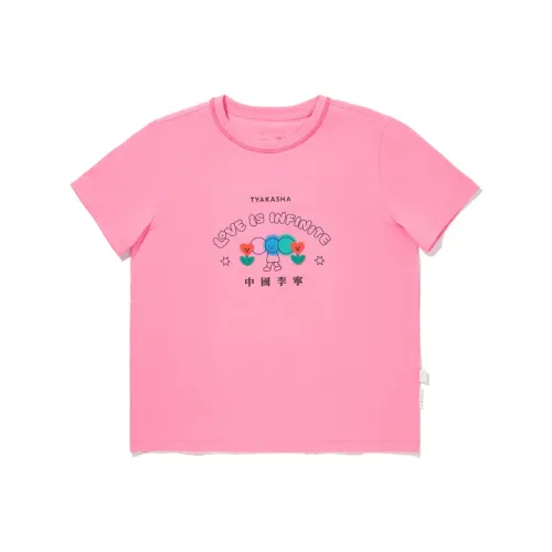 LINING x TAKASHA LIANMINGKUAN T-рубашка Женская Светлый Розовый