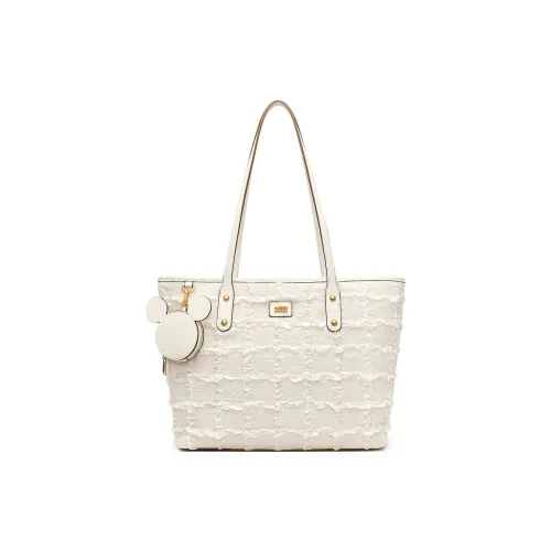 Disney Mickey Ткань Тоут Сумка Сумка для покупок Сумка на плечо Женская Экрю