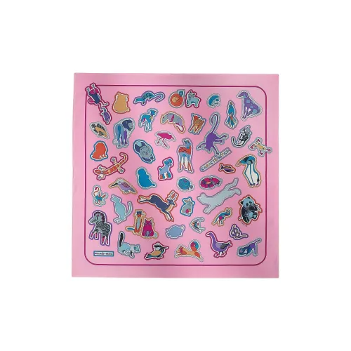 HERMES Шарфы из шелка Тутового дерева Женские Конфетно-розовый Синий Фиолетовый