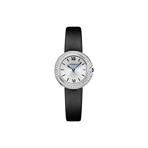TIANWANG Timeless Star Collection Кварцевый механизм часы с круглым корпусом шелковый ремешок женские часы белый циферблат