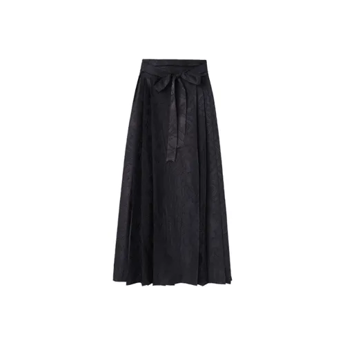 TEME Фантомно-ночной черный Женские Повседневные длинные юбки