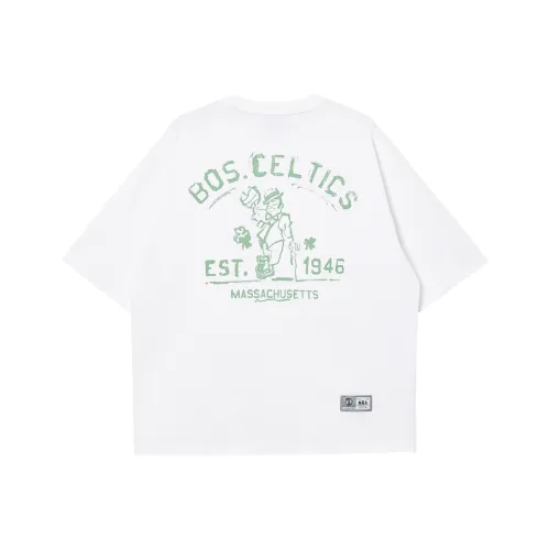 JACK&JONES Jack&Jonesxnba A06 Натуральный Белый Мужская T-Рубашка