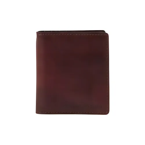 BRUNELLO CUCINELLI Телячья кожа Кошелек Мужской Темно-фиолетовый Красный