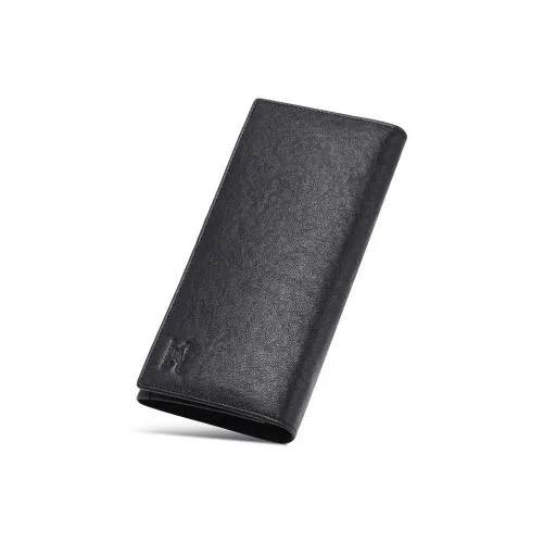 SEPTWOLVES Кошелек из коровьей кожи Мужской Черный