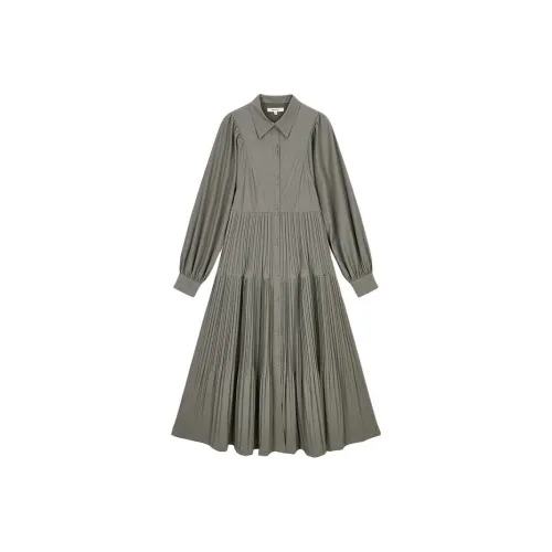 Сотрудничество MOUSSY Длинное платье с длинными рукавами Женское