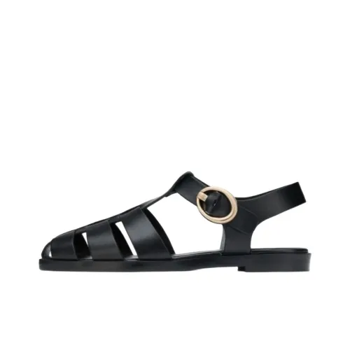 Stuart Weitzman SW Villa Fisherman Сандалии в римском стиле Женские Черный