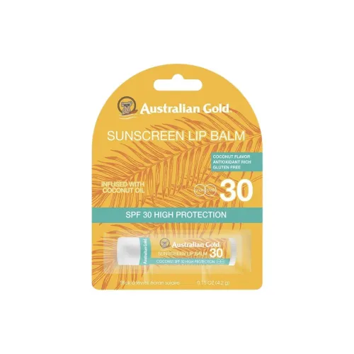 AUSTRALIAN GOLD Кокосовый Зеленый Масло Бальзам для губ Успокаивающий Увлажняющий 4,2г
