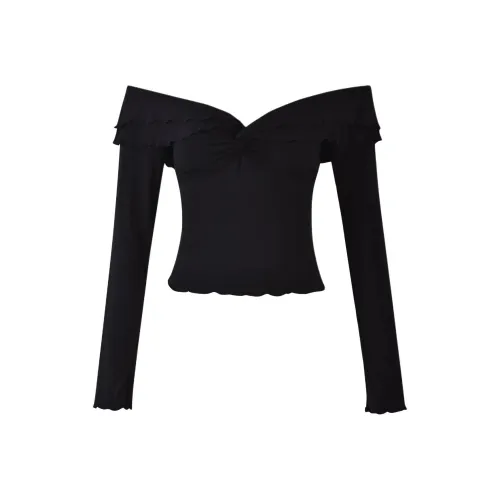 Tiger Mist Черные Женские Футболки