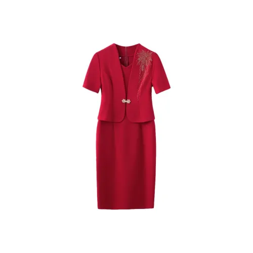 KAIMUSHI Короткий рукав Платье Женское