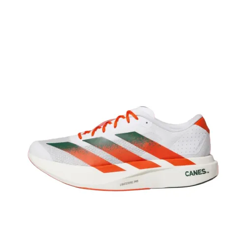 Adidas Adizero Evo SL Low Топ Беговые кроссовки Мужские Белый Оранжевый