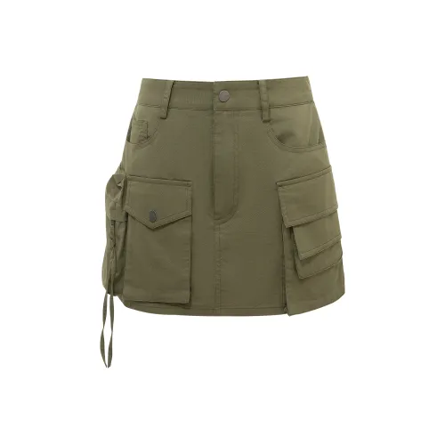 D'zzit Темно-зеленые Женские Шорты Карго