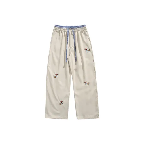 HANDAIWEI Абрикосовый серый Унисекс Повседневные брюки