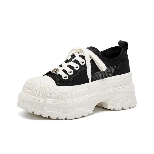 ELLE Дышащая Низкая Увеличивающая Высоту Повседневная Обувь Женская