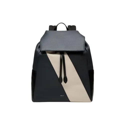 BALLY Рюкзаки Midnight Blue & Beige Men's