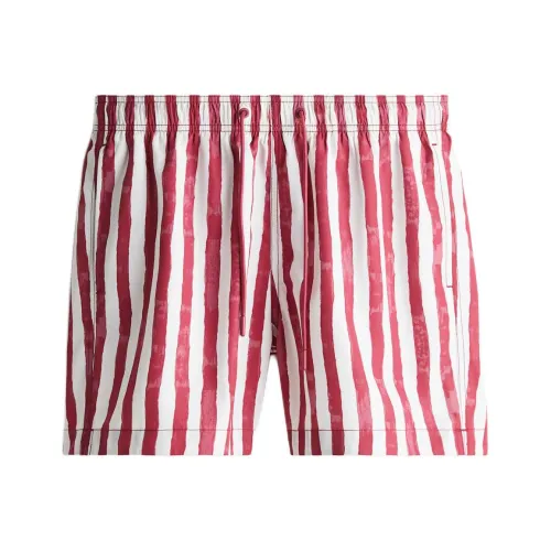 H&M Белый/Красный Мужские Плавательные Шорты