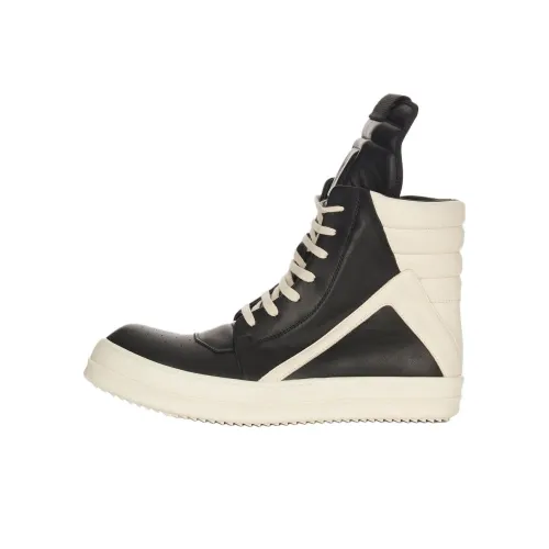 RICK OWENS совместный бренд RO Lido Geobasket Высокие Кроссовки для скейтбординга Женские Черные