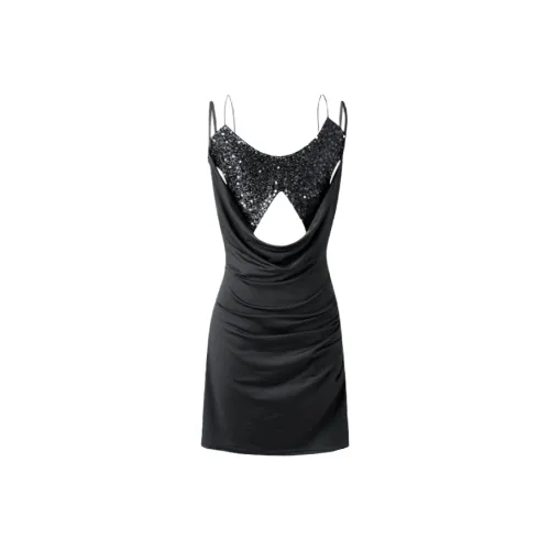 EMDPN Черные Женские Слиплатья